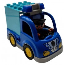 LEGO Duplo Fahrzeuge Polizei LKW Krankenwagen Zoo Camping Pferde Flugzeug Bagger Polizei Auto mit Figur