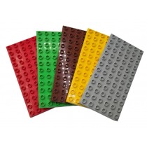 LEGO Duplo 5 große Platten 5er Set 12x6 Noppen Bauplatten Häuser Platte