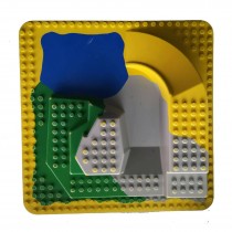 Lego Duplo 3D Platten Grundbauplatten grün rot grau 38x38 Zoo Platte  Zooplatte 3D 38x38