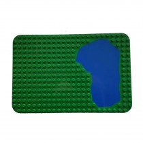 Lego Duplo 3D Platten Grundbauplatten grün rot grau 38x38 Zoo Platte  Grundplatte mit See 14x24