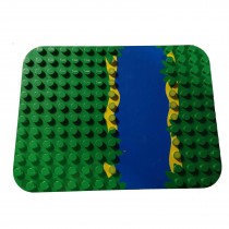 Lego Duplo 3D Platten Grundbauplatten grün rot grau 38x38 Zoo Platte  Fluss