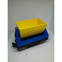 LEGO DUPLO Eisenbahn Anhänger Lok Container Kipplore Waggon E-Lok Zug Kipplore Blau
