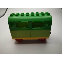 LEGO DUPLO Eisenbahn Anhänger Lok Container Kipplore Waggon E-Lok Zug Personen Anhänger Grün