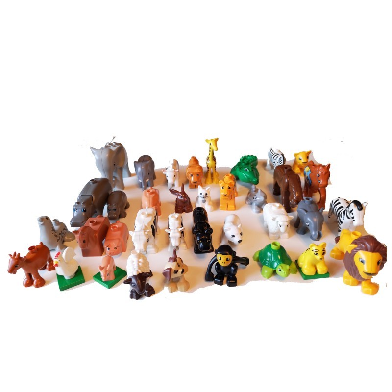 Bauernhof Hund LEGO Duplo 10x Tiere Löwe Katze Konvolut Zoo Elefant 