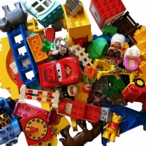 Lego Duplo Konvolut gereinigt Steine, Figuren, Fahrzeuge 1KG