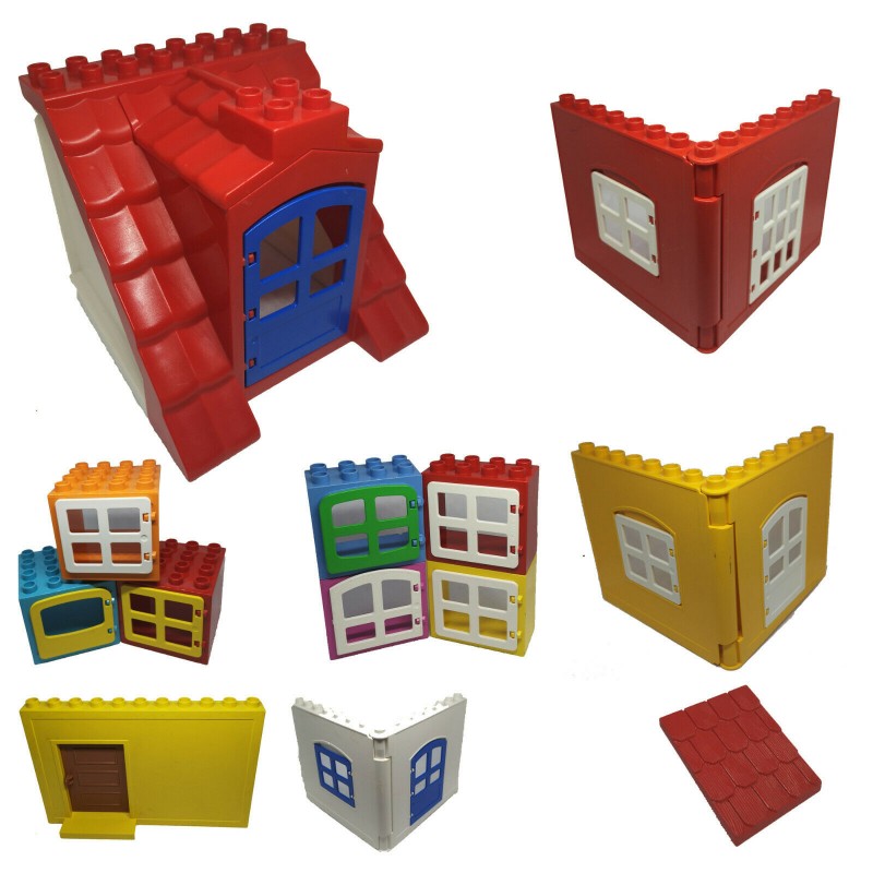 LEGO® Duplo® Tür Fenster Haus Puppenhaus Zubehör Haus Möbel Dach Wände